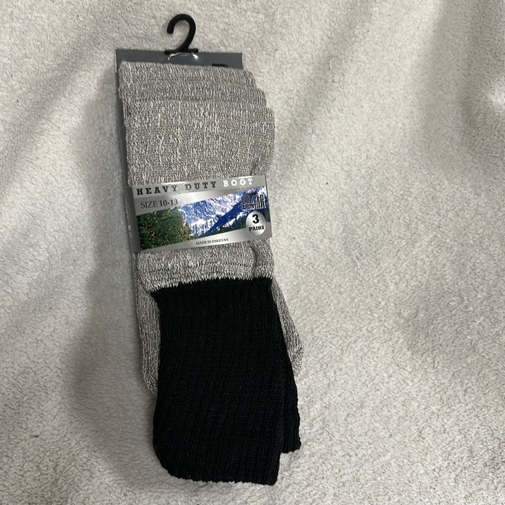 NWT Rugged Frontier 3 Pairs Heavy Duty Boot Socks size 10-13